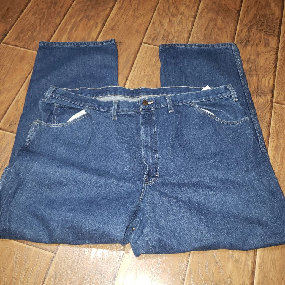 Pantalones de carpintero Dickies forrados de lana lavado oscuro talla 44x32 Foto 2 de 4