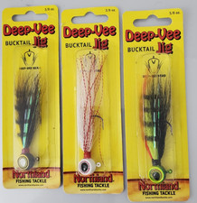 NORTHLAND DEEP-VEE BUCKTAIL JIG ( LOT OF 3)