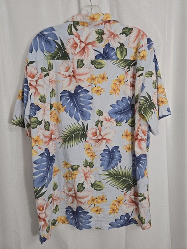 Boca Classics Hawaiian Shirt Mens X-Large Vibrant Floral Short Sleeve Button Up - Picture 10 of 16