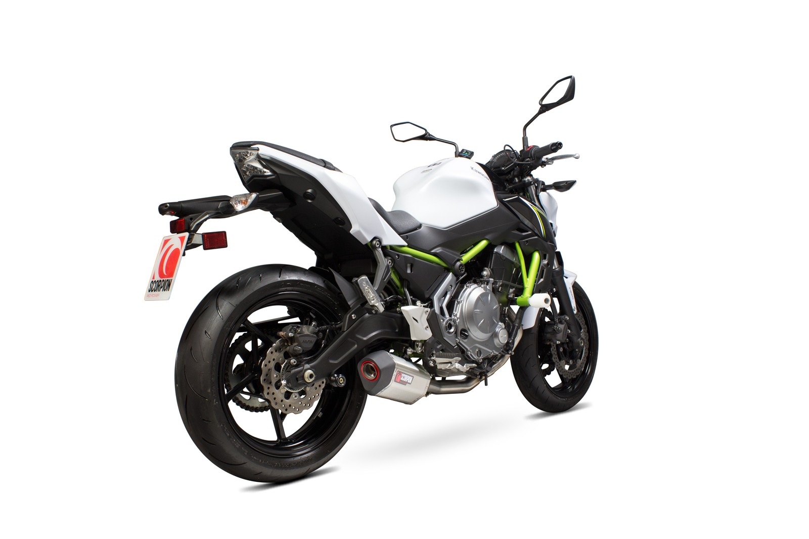 Kawasaki Z650 17-19 Scorpion Full Exhaust Serket Parallel Stainless RKA117SYSSEO