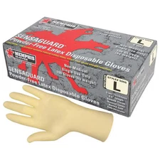 Mcr Safety 5055L Sensaguard 5055, Disposable Gloves, 5 Mil Palm, Latex,