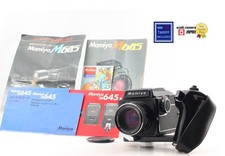  N MINT w/ Grip Cap Mamiya M645 Waist Level Finder C 80mm f/2.8 Lens From JAPAN