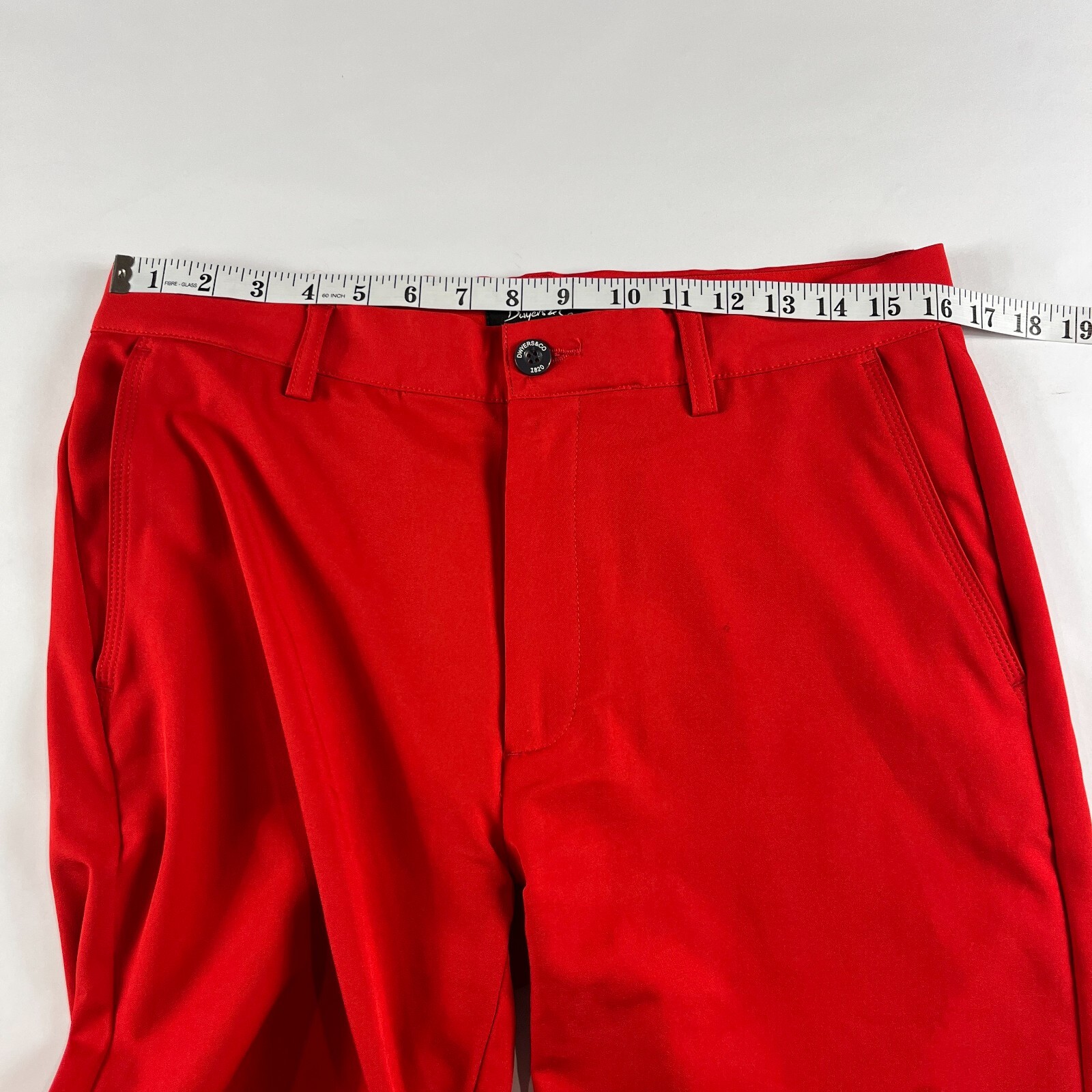 Dwyers & Co Lightweight Red Chino Casual Stretch Golf Shorts Men's W32" eBay