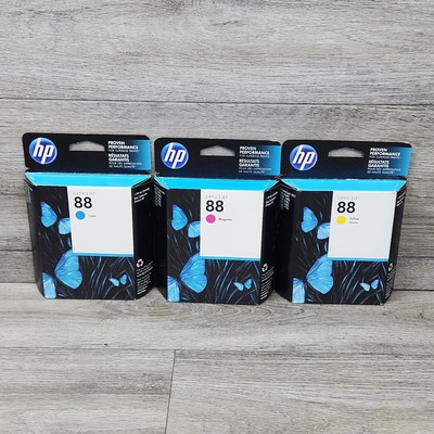 Set Genuine HP 88 Ink Cartridge 3-Pack for Officejet Pro K5400 K550 K8600 2015