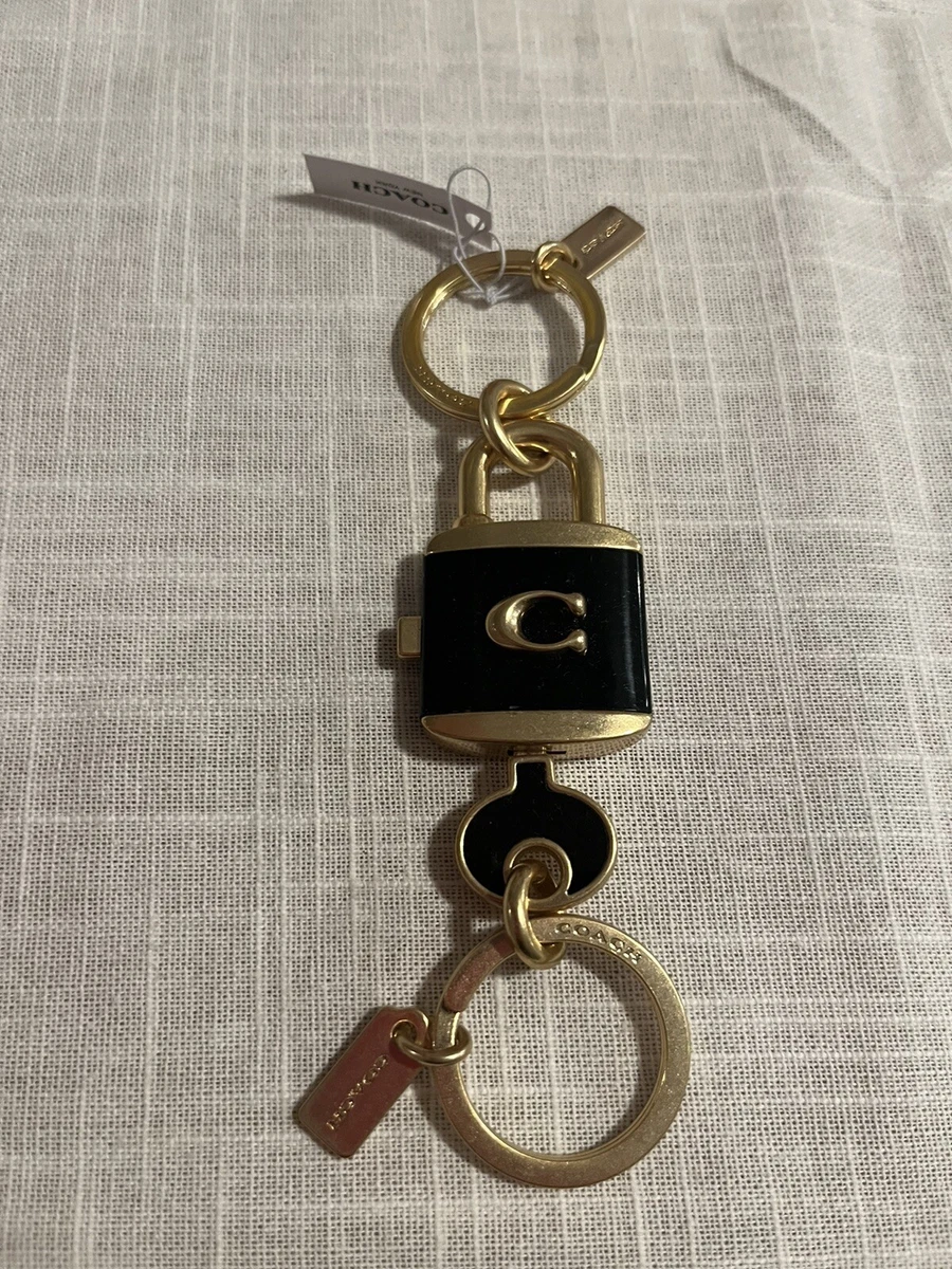 Valet Key Fob Keychain Ring - New with Box - Gold or Silver