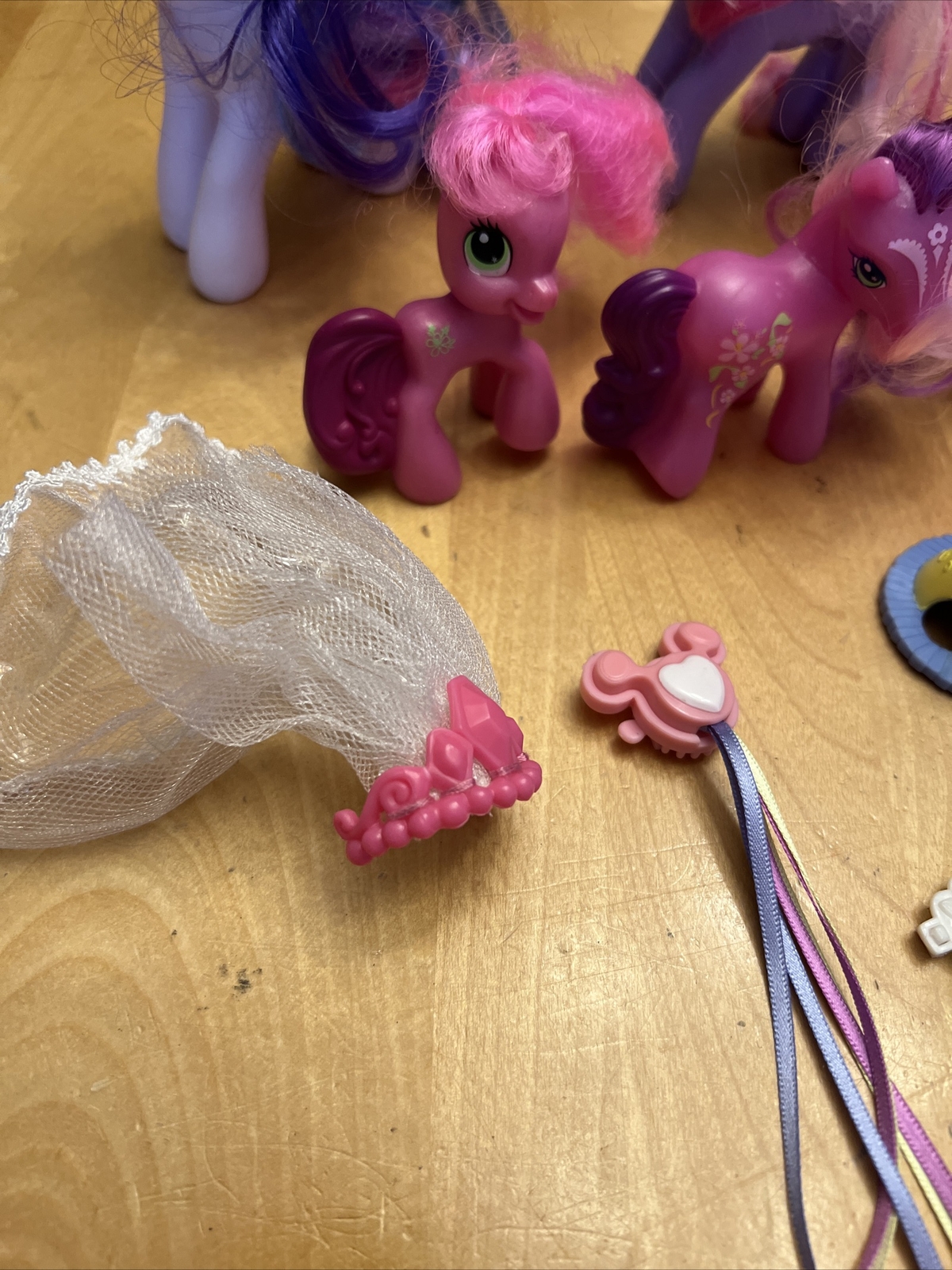 My Little Pony Unicorno Pegasus 4 Mini Cavalli Disney Cappello Principessa Accessori