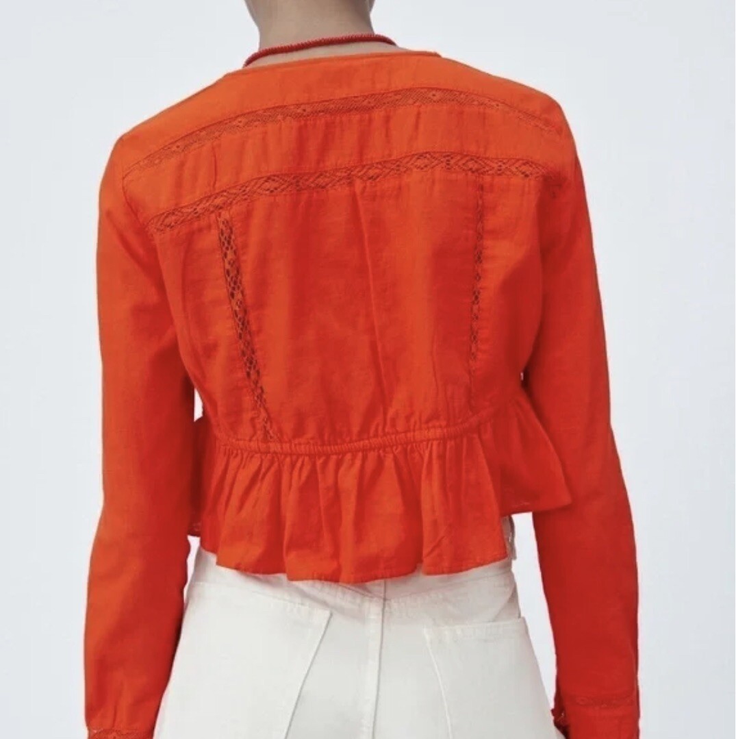 最終値下げAcka georgette peplum tops 完売品 2025年最新