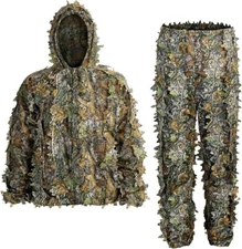 Ghillie Suit 3D Leafy Camo Camouflage Hunting Suits Woodland Gilly