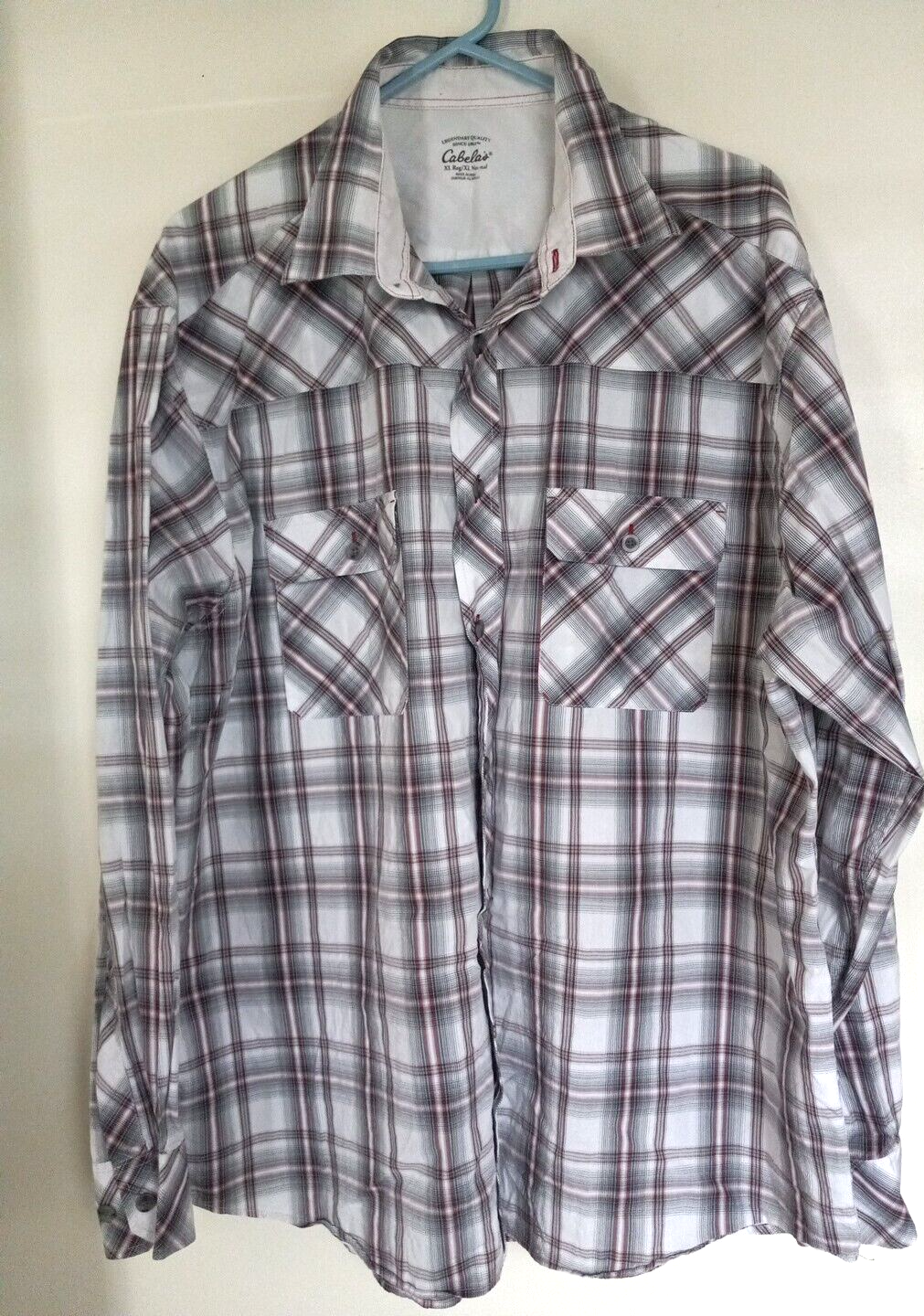 Cabela’s Outdoor Gear Men’s XL Button Up  Plaid Shirt