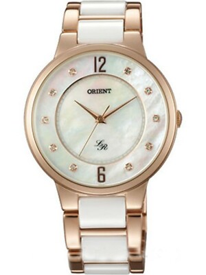 ORIENT FQC0J002W0,Ladies Quartz,Stainless Steel,Rose Gold Tone,Accented Dial,WR