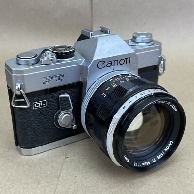 Canon QL フィルムカメラ 55mmレンズ付き Canon FT QL 35mm Film Camera W/ 55mm 1.2 FL Lens - BEAUTIFUL | eBay