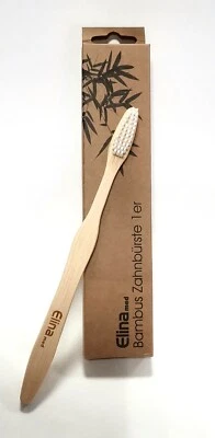 Elina med Bambus Zahnbürste vegan nachhaltig umweltfreundlich