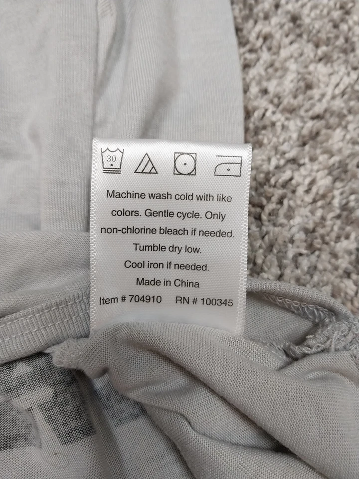 Heart To Tail Gray " Tequila And Tacos " Size Large Dog Shirt EUC - Image 4 of 4