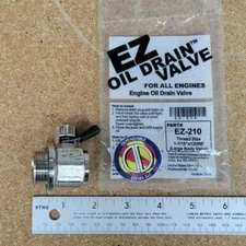 EZ Oil Drain Valve (Large Body Valve) # EZ-210 Thread: 1-1/16"x12UNF