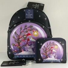 Loungefly The Nightmare Before Christmas Jack Snow Globe Mini Backpack  Wallet