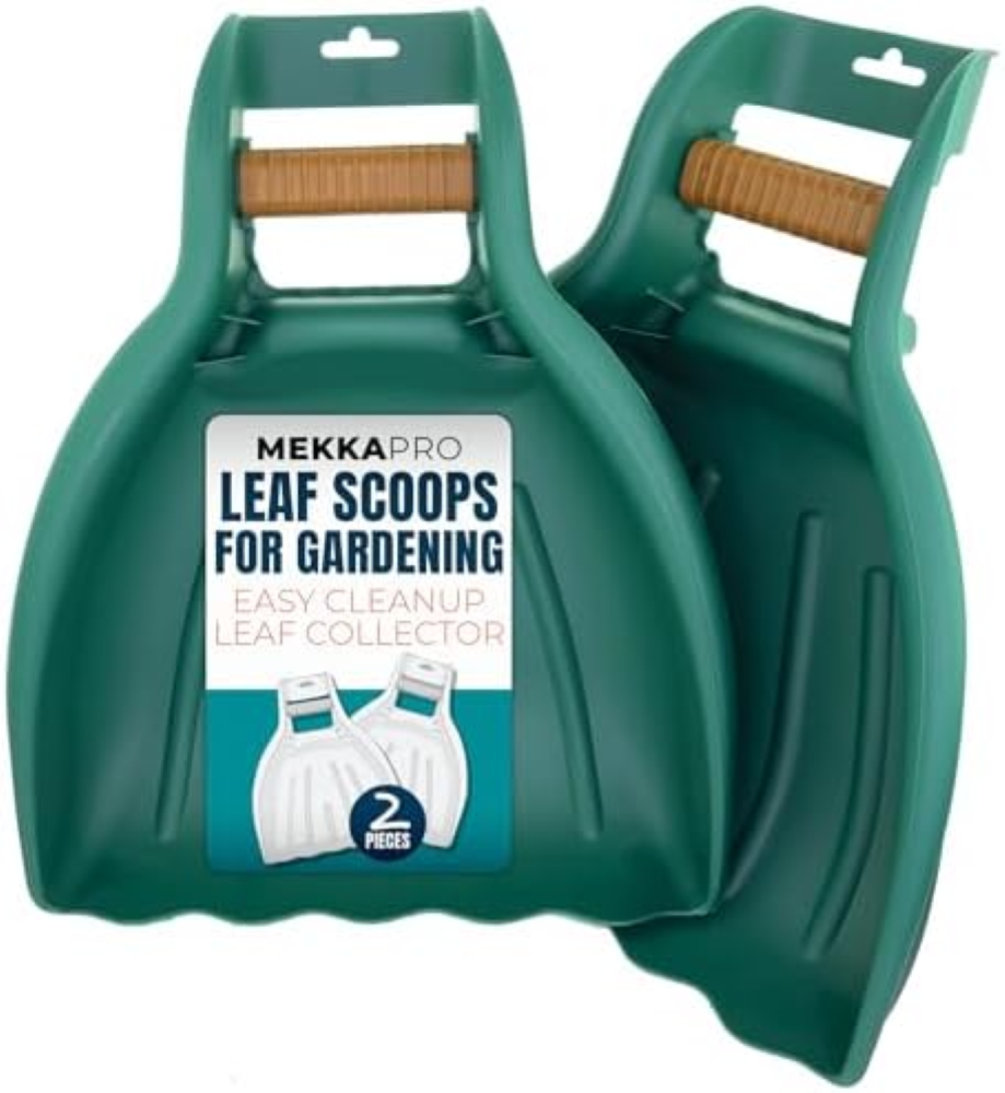 MEKKAPRO Raccogli Foglie da Giardino 2.0 (1 Paio), Rastrello per Foglie con Impu
