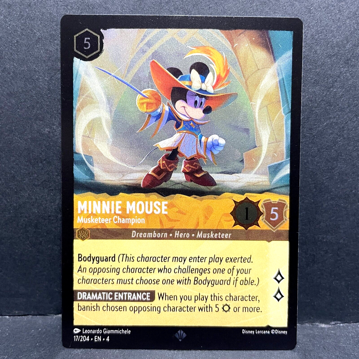 2024 DISNEY LORCANA URSULA'S RETURN MINNIE MOUSE 17/204 (FOIL