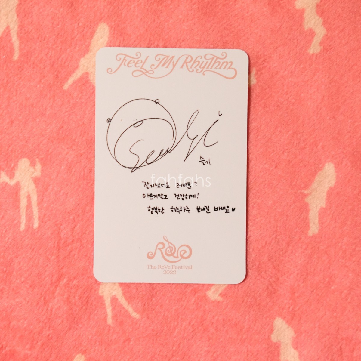 RED VELVET Feel My Rhythm Photocard Orgel ver Irene Seulgi Wendy