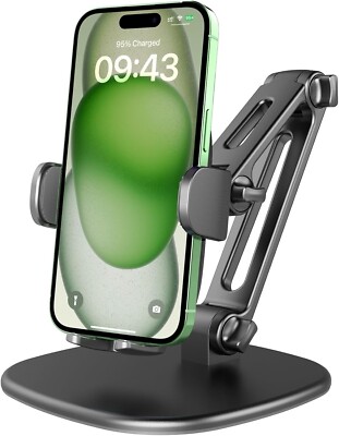 APPS2Car Phone Stand for Desk [No Dropping Stable Triple-Clamp Holder] Adjustabl