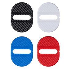 4Pcs Vehicle Door Locks Guard Protective Cover Door Latch Cover Shock Absorbing