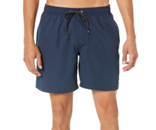 Quiksilver L133319 Mens Navy Everyday 17 Volley Swim Shorts Size L