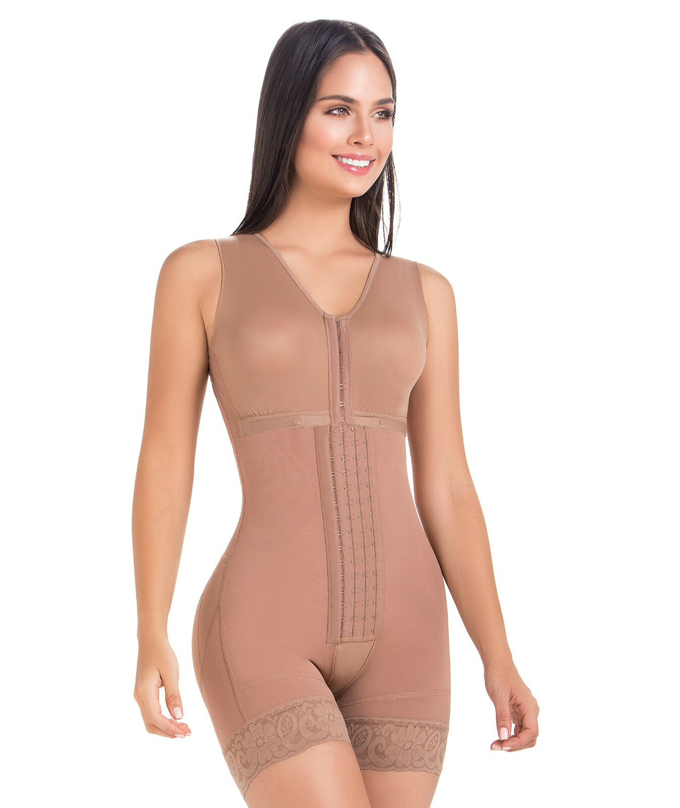 FAJA COLOMBIANA REDUCTORA POSTPARTO PRENDA CUERPO COMPLETO CON SUJETADOR MariaE FQ102