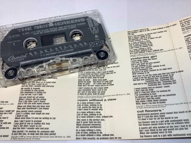 THE SMITHEREENS Audio Cassette Tape 11 1989 Enigma Capitol Records USA C4-91194 - Image 3 of 4