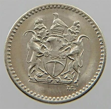 RHODESIA 2 1/2 CENTS 1970 UNC X 1 Pcs SCARCE DATE CURRENCY ZIMBABWE USED COIN