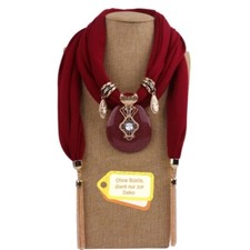 Aloccoco Damenschal--mit Schmuckanhänger-Multifunktionstuch Halstuch - Elegant