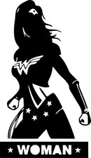 Vinyl Decal Car Truck Sticker Wall Dc Justice League - Wonder Woman V5