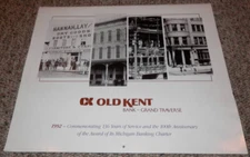 1992 Calendar Traverse City History Old Kent Bank GREAT IMAGES Michigan History!