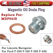 Magnetic Oil Drain Bolt Plug W/ Gasket MDP541S For Lincoln Ford F250 F350 F450