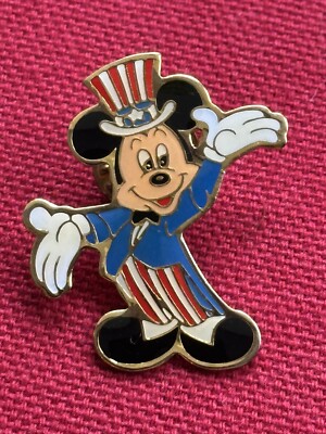 Mickey Mouse As Uncle Sam, Lapel Pin 1989 EASTMAN KODAK/ WALT DISNEY,INC.