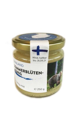 Finnischer Sommerblütenhonig 250g, Spitzenqualität von Hanse Honig