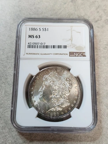 1886-S/S Morgan Dollar - VAM-2 Top 100 - MS63 - NGC - Luster