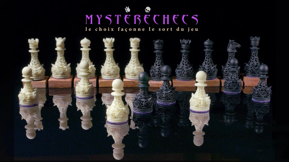 Chess roses and skulls, Mystèriėchec collection d'échecs. - Photo 4/4