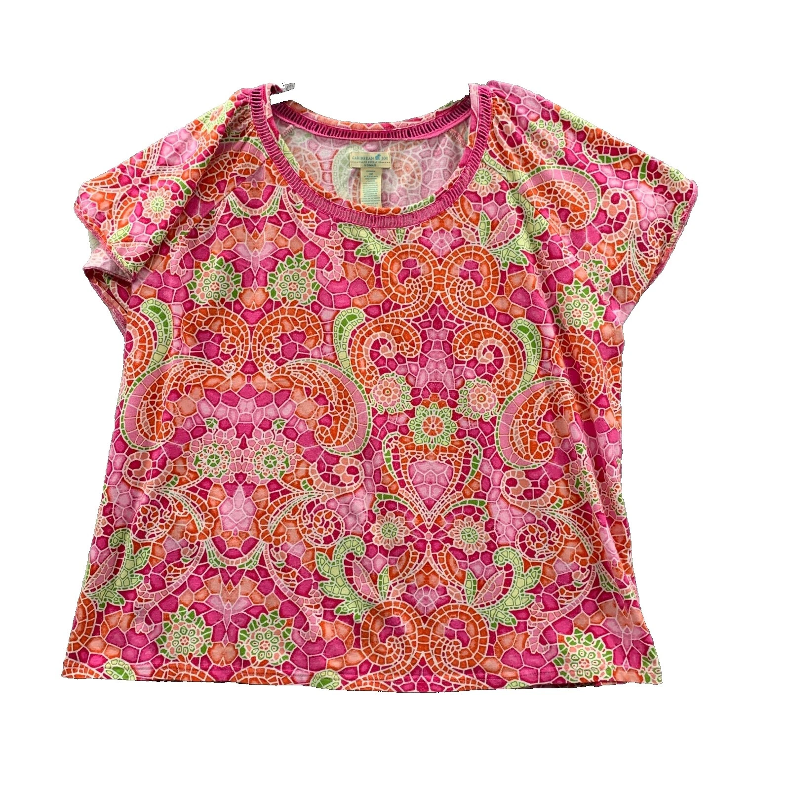 Caribbean Joe Women's Floral Tops