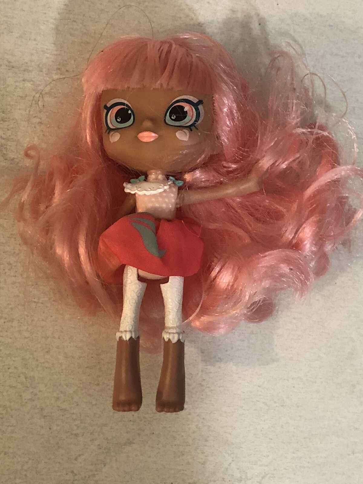 Shopkins Shoppies Doll In Hoop Dress Summer Peaches Action Figure Af1