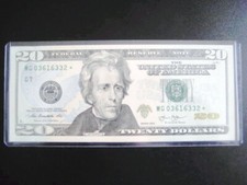 $20 2013***MG STAR***FEDERAL RESERVE CHOICE UNC GEM BU NOTE 