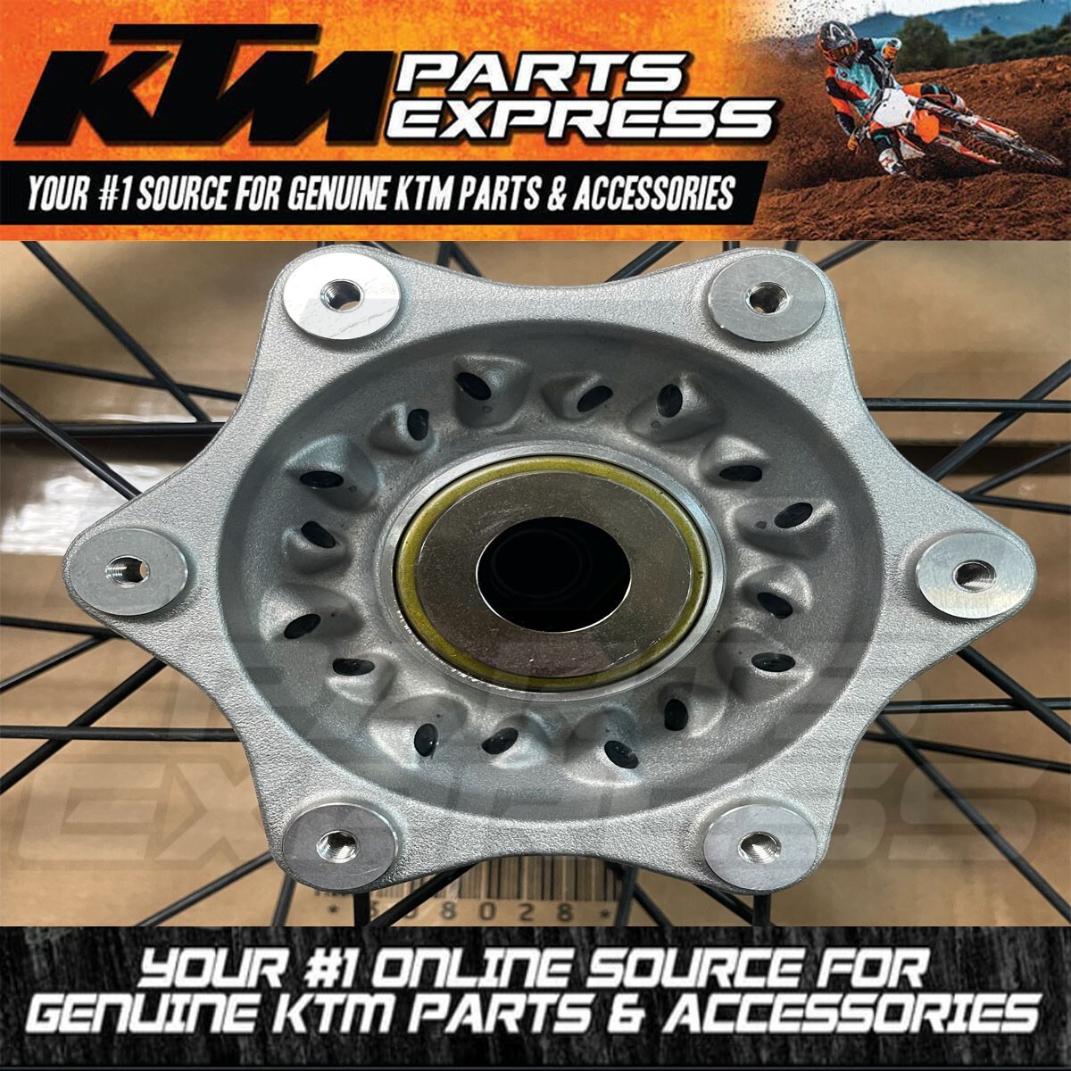 NEW KTM BLACK REAR WHEEL COMPLETE 1,85X16