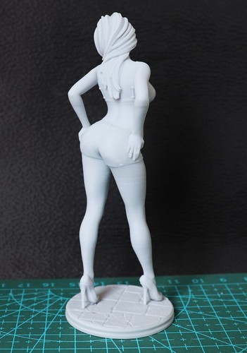 Kit De Figurine Résine 1/24 (H/75mm) - Personnage De Comics Fille - Non Assemblé, Non Peint - Impression 3D