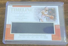 Ricky Rubio 2019 Panini National Treasures Timeline Materials /49 #TM-RRB RL01