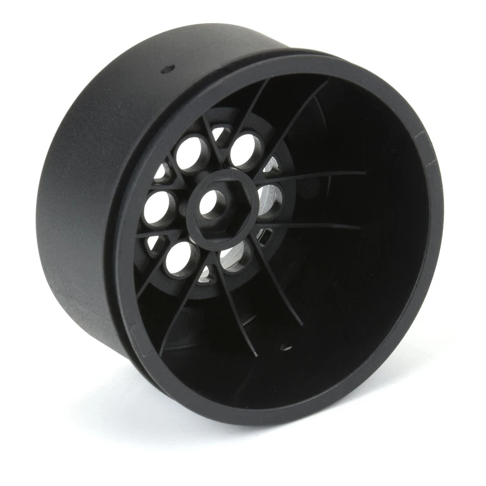 Pro-Line PRO283413 1/16 Showtime+ Rear 8mm Hex Wheels Blk/Sil (2) Losi Mini Drag - Image 4 of 4