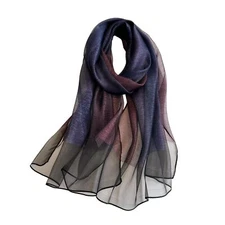 Women Gradient Scarf Long Shawls and Wraps for Wedding Lightweight Pashmina F...