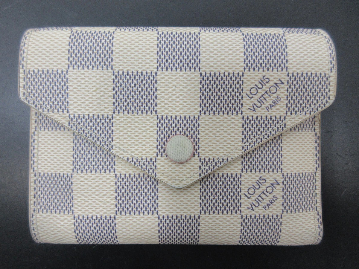 Louis Vuitton Victorine Wallet Rose Ballerine Damier Azur