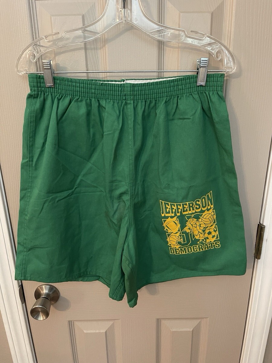 Soffe Shorts Vintage Green Oregon Jefferson Democrats Athletic
