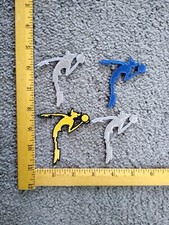 LOT OF 4 RARE BASKETBALL HOOP RAT IRON ON PATCHES  free shipping