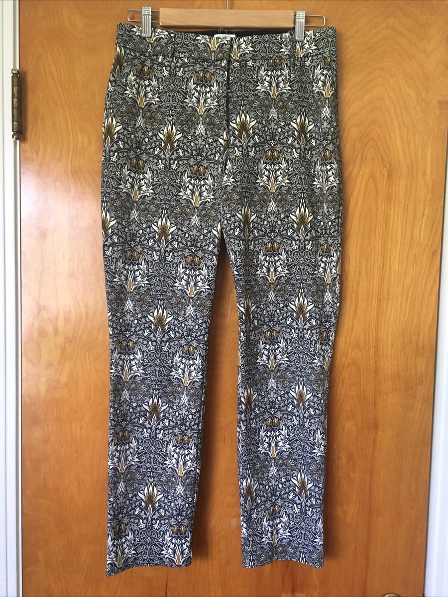 Morris and Co H&M Pineapple Print Pants, 10 *Pockets