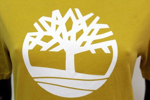 Timberland Women's Size M T-Shirt Short Sleeve Yellow Cotton - Picture 3 of 12