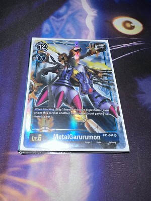 Digimon CCG Singles - MetalGarurumon - BT1-044 - Alternate Art Super Rare - LP